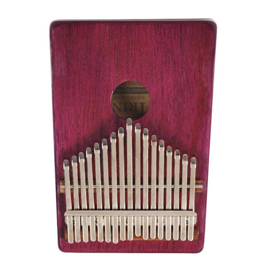 Lichts Portable 17 Notes C Tone Kalimba Dark Red For Kids Music Educational Toys 7.32 X 5.31 X 1.41Inch