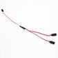 DYWISHKEY 30cm Servo Remote Control 1 to 2 Y Cables, Male to Female (5 PCS)