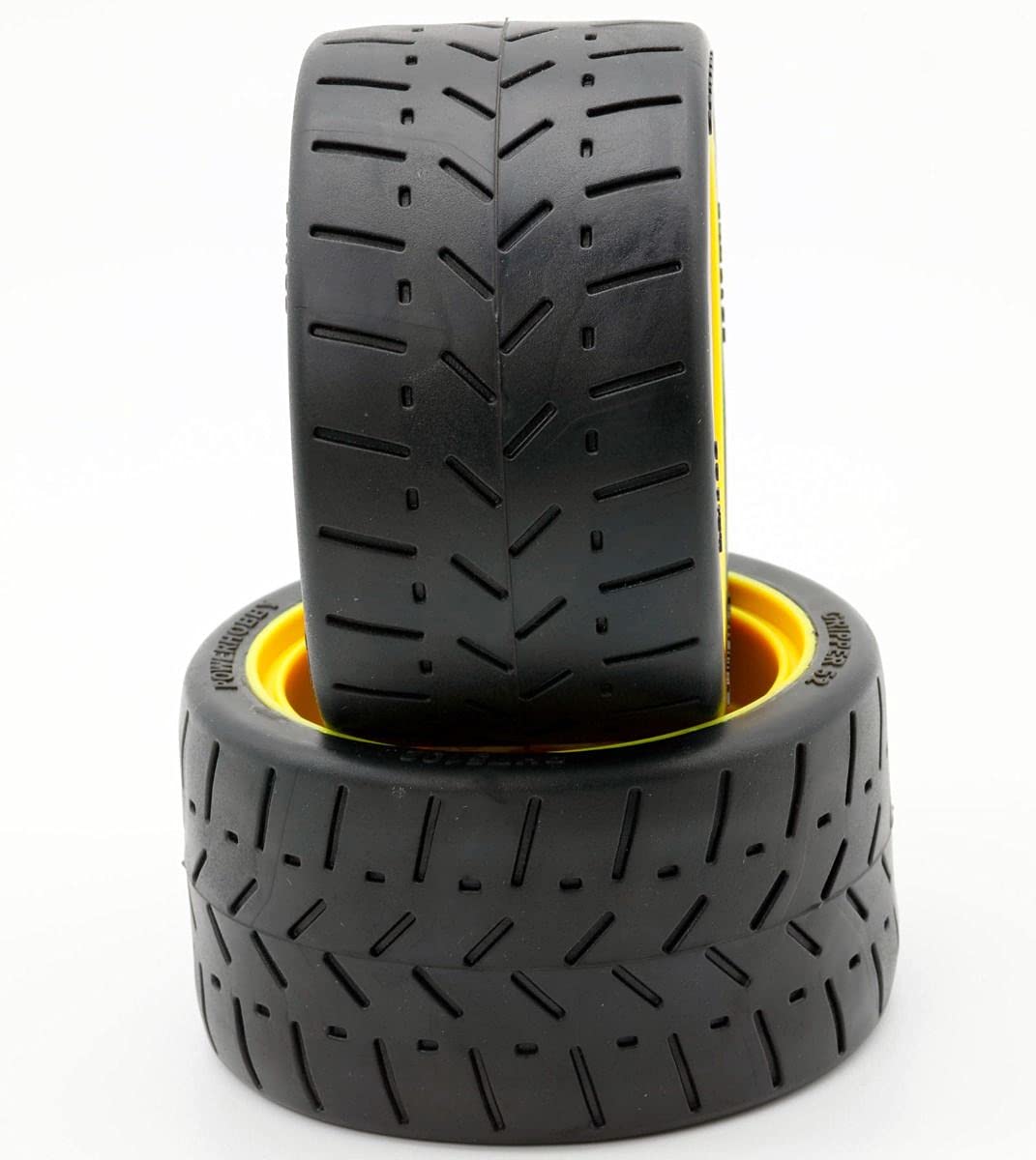 Power Hobbies Powerhobby 1/8 Gripper 54/100 Belted Mounted Rear Tires/Wheels 17mm (2) Arrma Felony/Infraction/Limiitless (Yellow