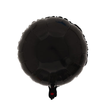 Black Foil Balloons, Round Shape 10Pcs Big Mylar Balloons Helium Balloons For Birthday Baby Shower Wedding Party Decoration 18 I