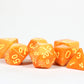 1985 Games Orange Kawaii Cat Dice Set - Milk Carton-Inspired Dice For Dnd | Ttrpgs & Tabletop Roleplaying