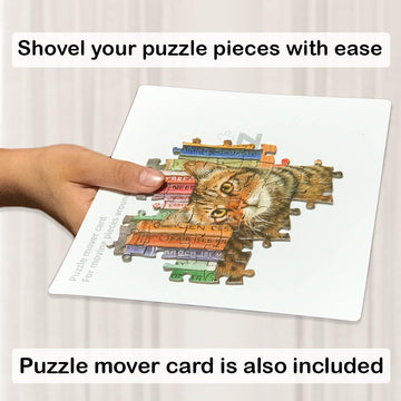 PUZZLE EZ 8 x 8 Puzzle Sorting Trays with Lid - Space Saver for Up to 1000 Pieces - Perfect Gift for Puzzle Lovers - White