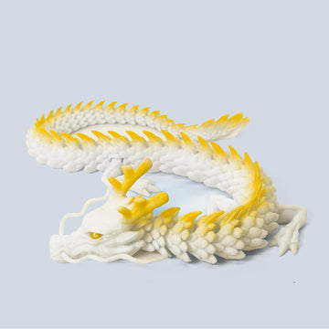 Whattiho 3D Printed Dragon Articulated Fidget Toy - Posable Flexible Dragon Toys For Car Decoration And Ornament Figures