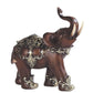 George S. Chen Imports Thai Elephant Wood Like Design Figurine, 6'
