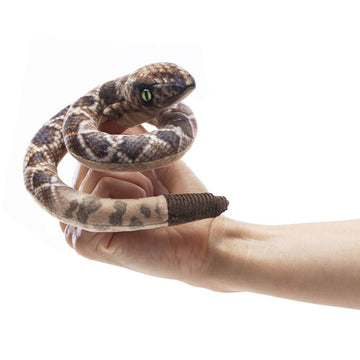Folkmanis Mini Rattlesnake Finger Puppet , Brown
