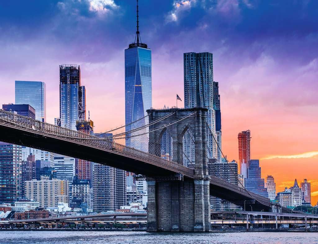 Ravensburger 2000 Piece Puzzle - Skyline New York, Multicolor, FSC Certified Cardboard, 39 x 30 inches, Model 16011
