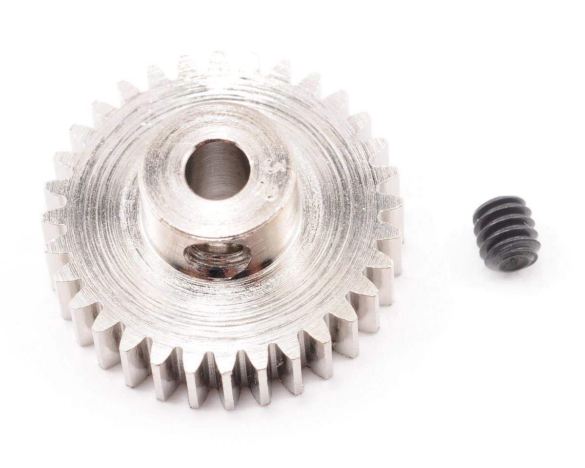 Robinson Racing 1032 Hard Nickel Plated Steel Motor Pinion Gear, 1/8'' Bore, 48 Pitch, 32 Tooth