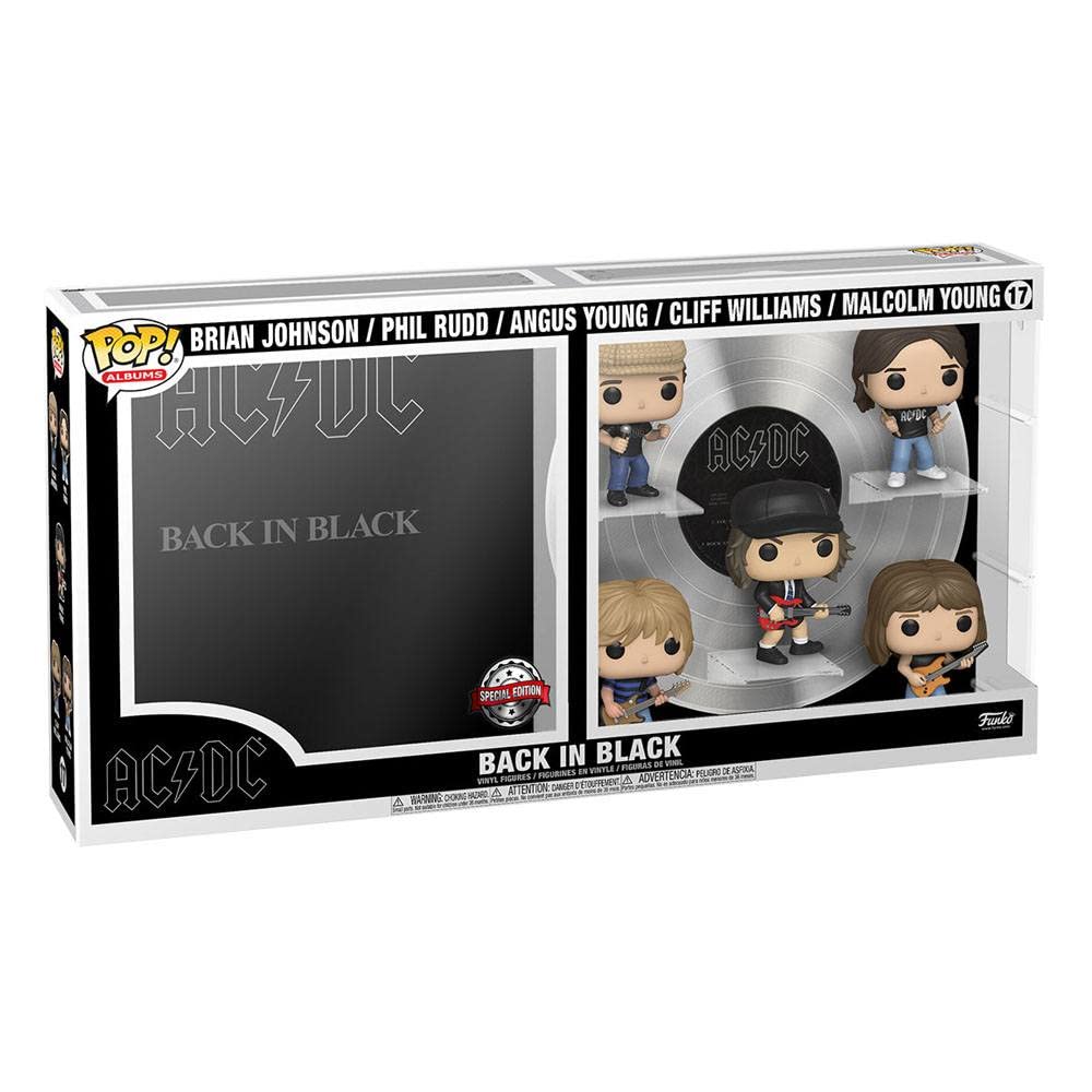 Funko Pop! Albums Deluxe ACDC Angus Young Vinyl Figure - Back in Black - Multicolor Collectible for Music Fans & Collectors