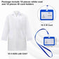 Liitrsh 18 Set Lab Coats For Kids White Scientists Costume With Id Card For Children Doctor Role Play Career Day Christmas (X-La