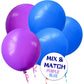 110Pcs Blue Balloon 12 Inch, Blue Latex Balloon For Birthday Party Baby Shower Wedding(With 2 Ribbons).