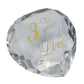 Urmforweilin 3 Year Anniversary Crystal Gifts For Him Her, Cute 3Rd Wedding For Husband Wife Boyfriend Or Girlfriend Third Anniversary Marriage Presents