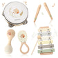 Toddler Musical Instruments | Baby Musical Toys Wooden Toys Educational Toys for Toddlers | Neutral Color Musical Instruments Se