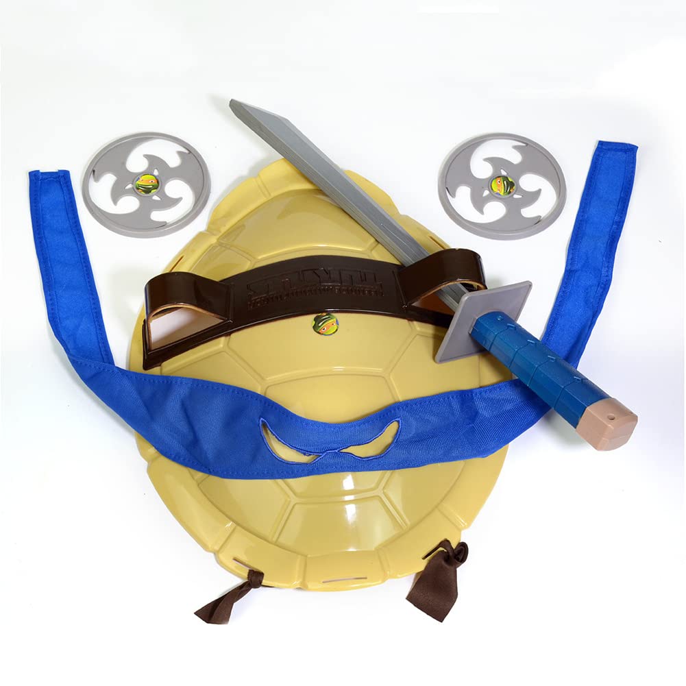 Aexfuma Blue Turtle Shell Cosplay Costume for Kids - Large Cartoon Ninja Super Hero Halloween Party Outfit