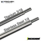 Vanquish Incision SCX10-II 1/4 Stainless Steel 10pc Link Kit IRC00070