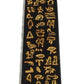 Ebros Egyptian Temple Of Ra Desert Obelisk With Hieroglyphs Statue 8' Tall Ancient Egypt Landmark Obelisks Pillar Tower Figurine (Black And Gold)