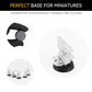 100Pcs 25Mm/0.98Inch Textured Plastic Black Round Miniature Bases, Model Base For Gaming Miniatures Or Wargames Table Top Games