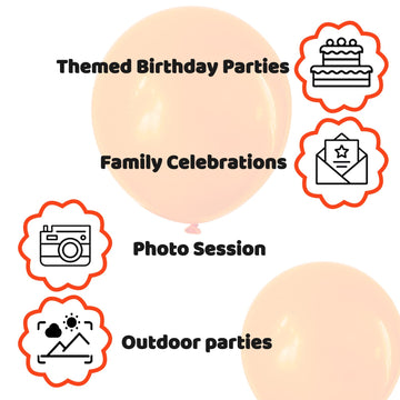 110Pcs Orange Balloon 12 Inch, Orange Latex Balloons For Birthday Party Baby Shower Wedding(With 2 Ribbons).