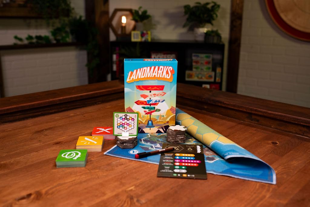 Landmarks | Cooperative Board Game For Adults And Kids | Fun Game For Family Game Night | Word Association Party Game | Ages 10