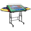 Flelamo Tilting Puzzle Table with 6 Drawers-1500 Piece,Adjustable Metal Puzzle Board with Angle & Height Portable Jigsaw Puzzle 