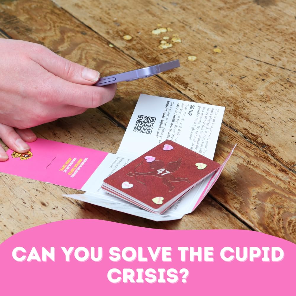 Big Potato Escape Room In Your Pocket | The Cupid Crisis: An Easy Strategy Game For Couples. Mini Escape Rooms For Birthdays, Holidays, Adults, Families