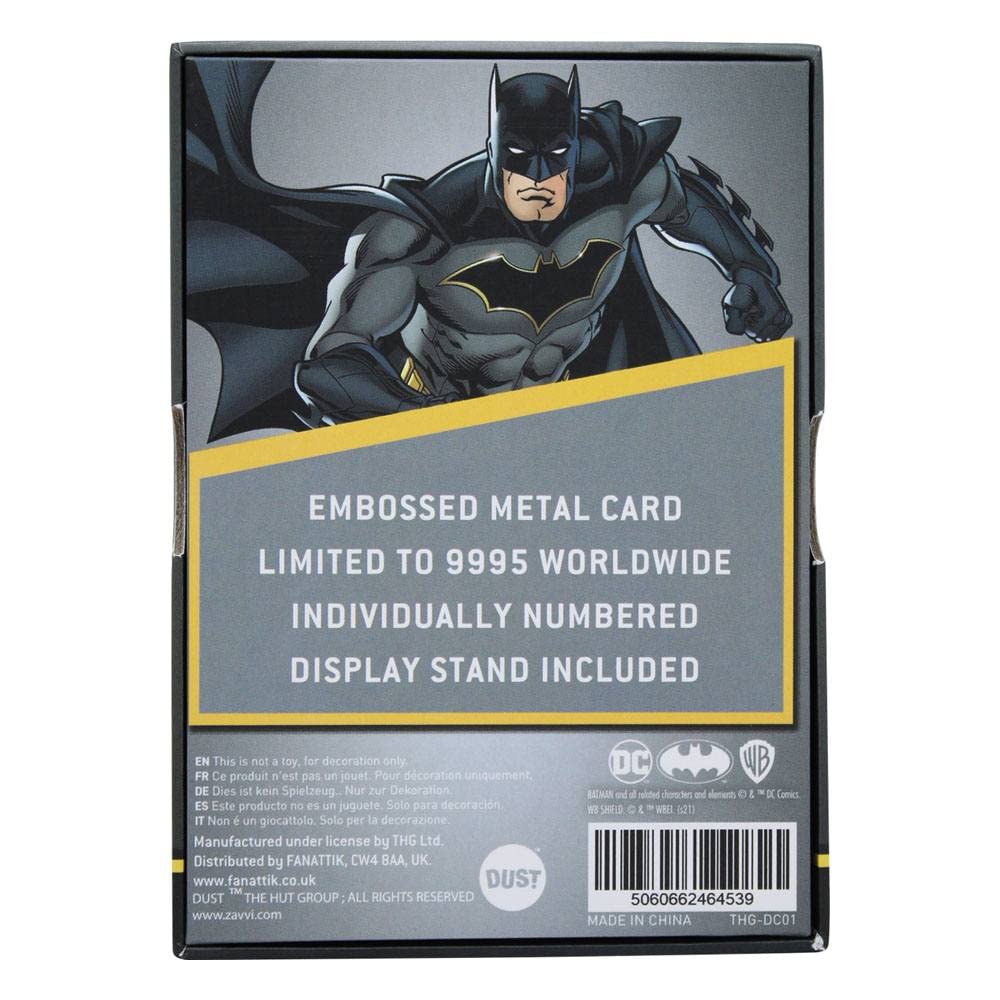Fanattik Dc Comics Batman Collector'S Metal Ingot '9X12.5X2.5 Cm'