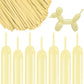 260 Long Balloons 100 Pack Pastel Yellow Twisting Animal Balloons Thickening Latex Modeling Long Magic Balloons For Animal Model