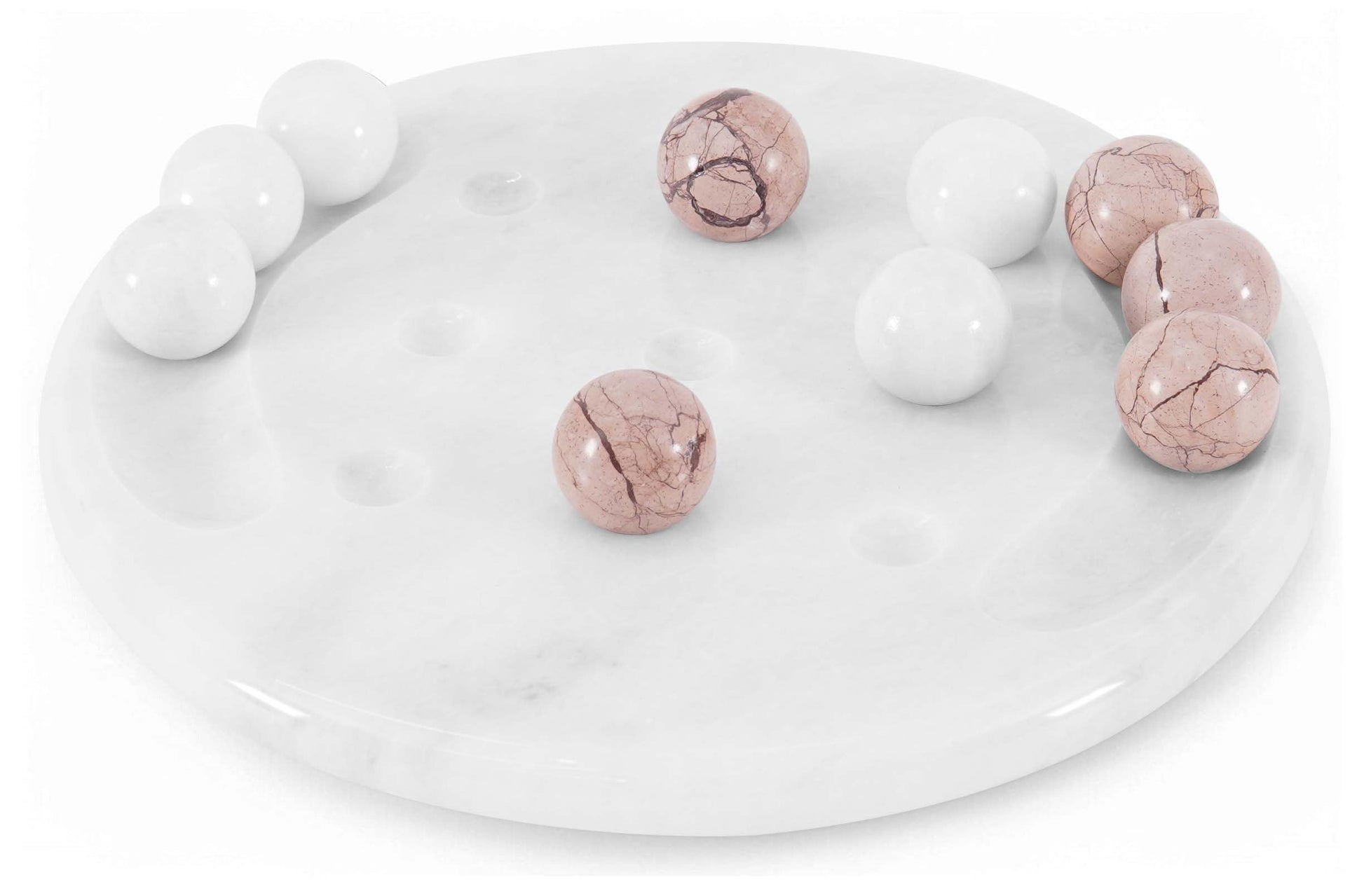 Radicaln Marble Tic Tac Toe 10 Inches White and Marinara Handmade Board Game for mature-themed and Family - Ideal Outdoor & Travel Game  Fun Gift for mature-themeds  Best for Coffee Table Centerpiece