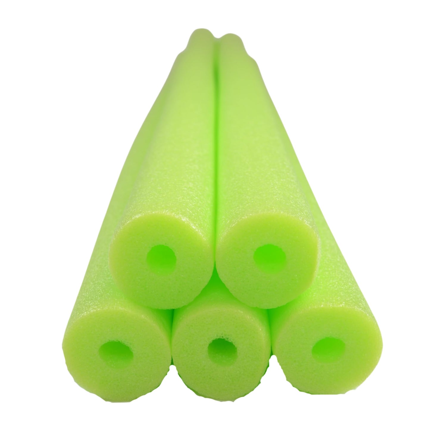 Pool Noodles, Fix Find 5 Pack Of 52 Inch Hollow Foam Pool Swim Noodles, Bright Lime Green Foam Noodles For Swimming, Floating An
