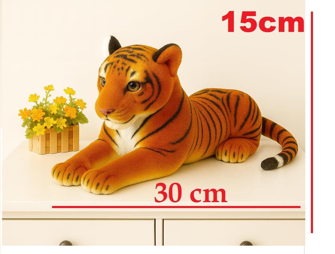 Imported Quality Tiger Toys for Gifting | Decoration | Playing | Collection| Pack of 1 | Super Quality |