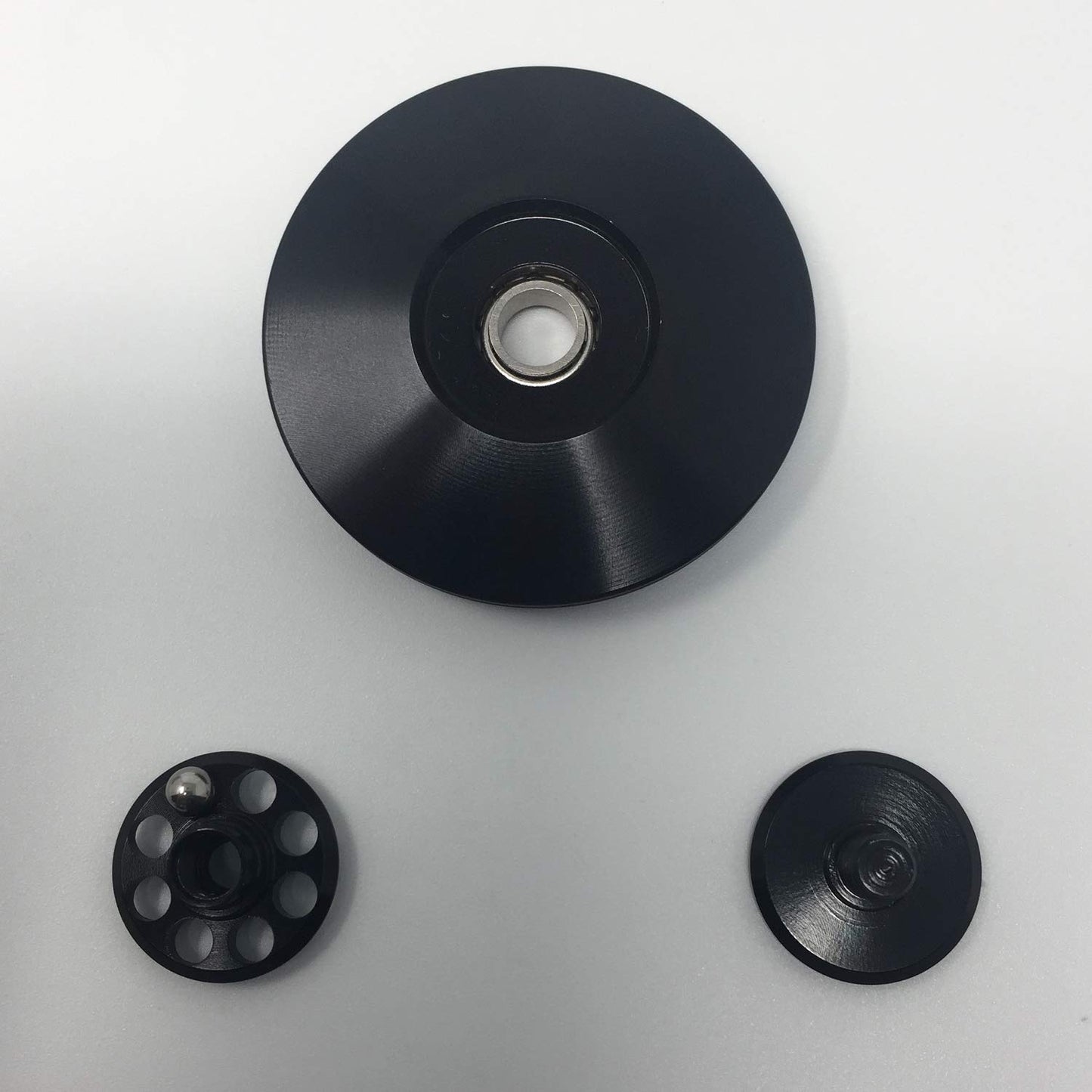 Fxcoolct Mini Size Ufo Flying Saucer Fidget Spinner Figit Hand Best Stress Reducer Relieves Black Color Model No. C011Silver Col