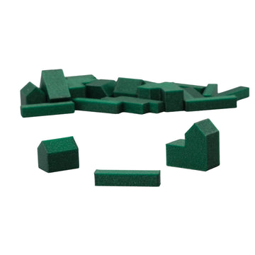 Bkprint3D Replacement Pieces For Catan Board Game | Settlers Pieces | 82 Colors | Base Set | (64_Galaxy_Green)