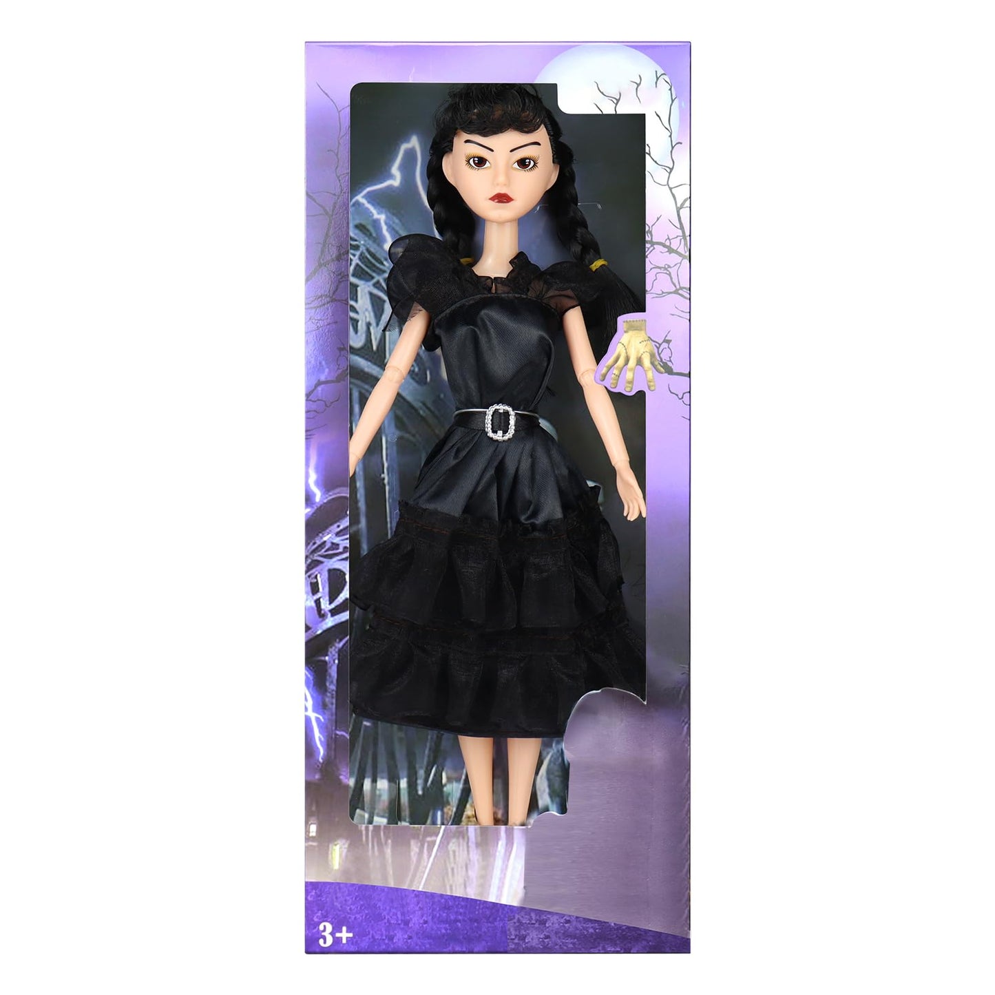 Ttsuimiless 11.5 Inch Girls Dolls, Black Dolls, Black Dress, Halloween Christmas Dolls, Birthday For Girls Fans Kids