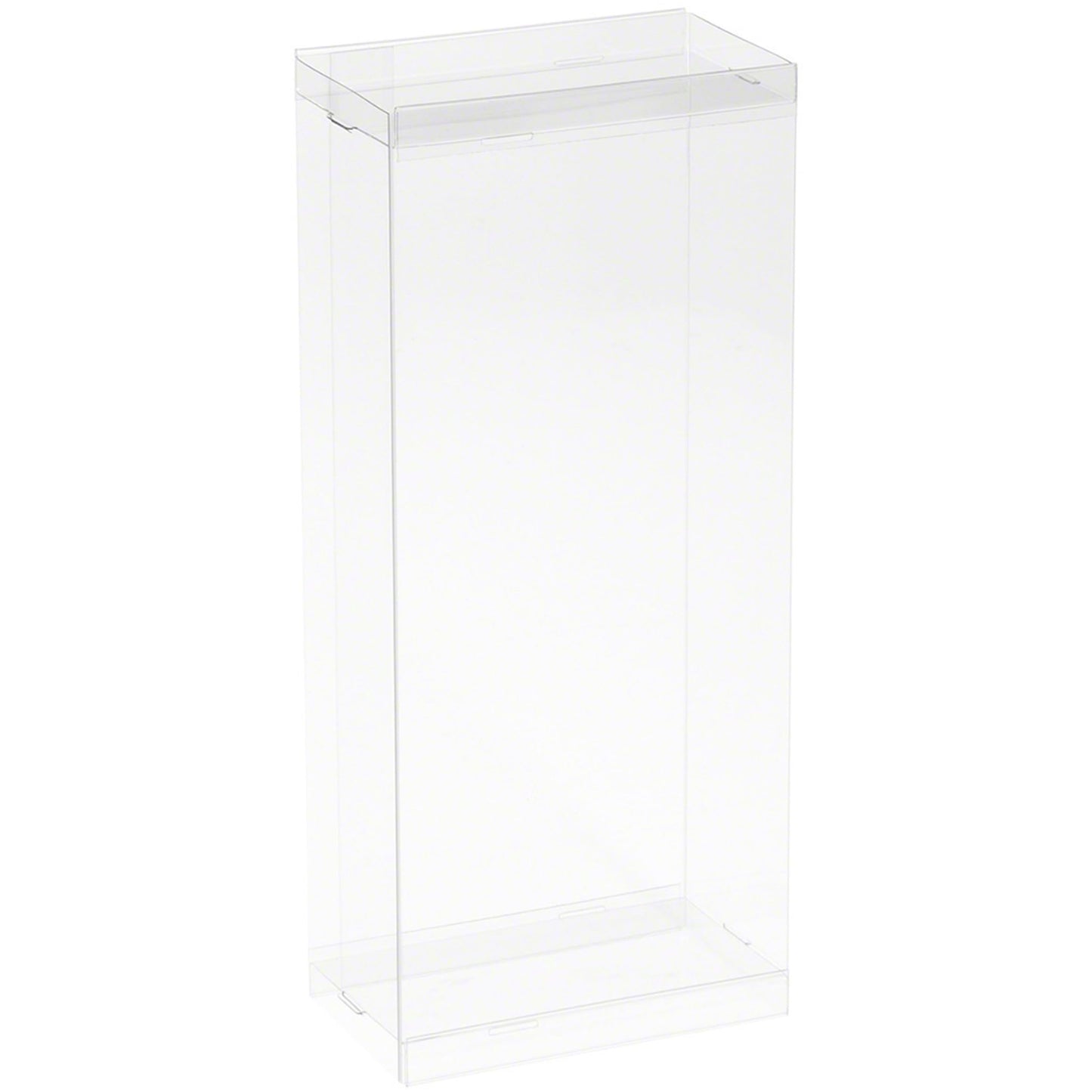 Dollsafe Clear Folding Display Box For 7-8 Inch Dolls And Action Figures, 4'' W X 2.25'' D X 8.5'' H, Pack Of 10