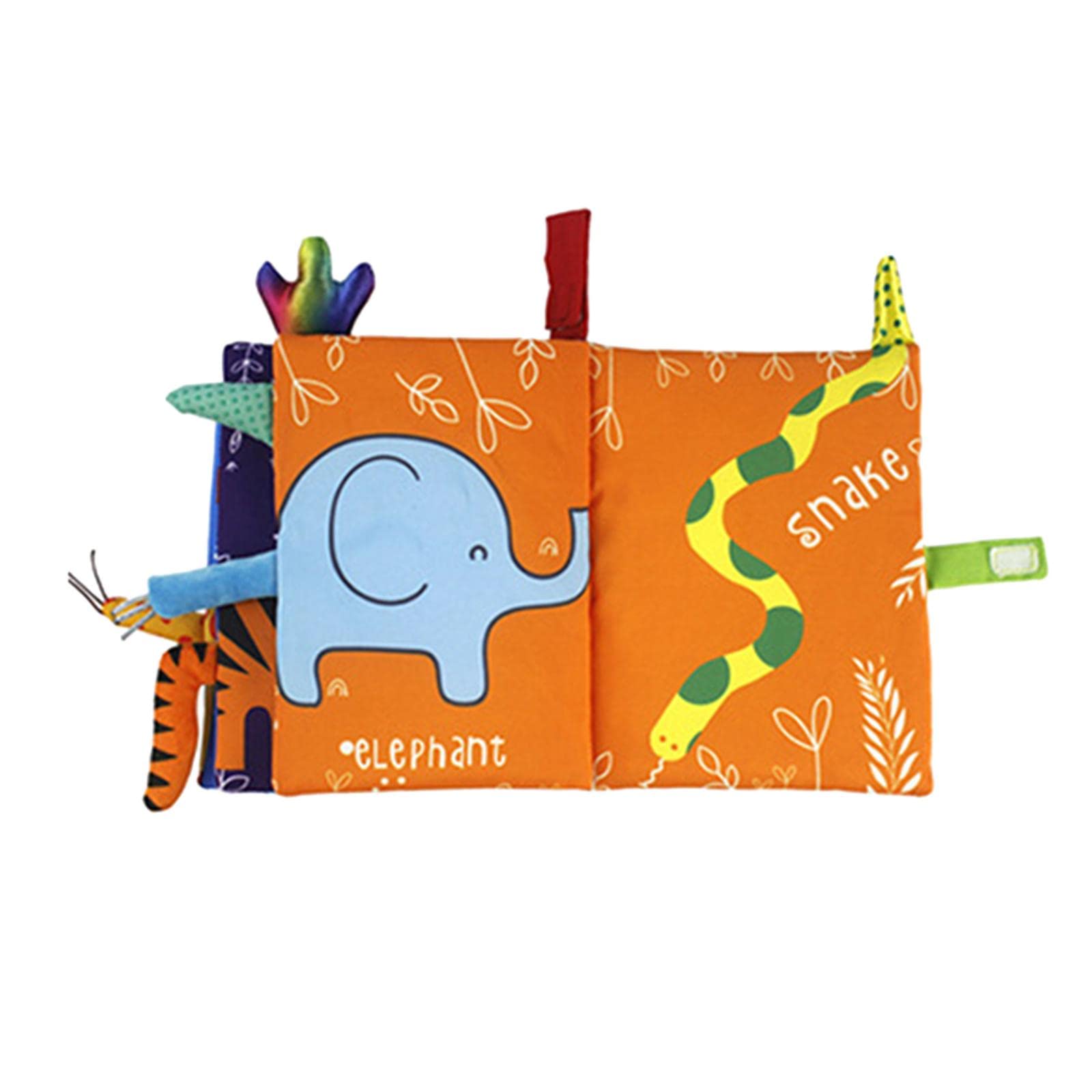 Secret Desire Soft Cloth Book Sound Paper Teethers Animal Theme For Car Seat Learning Toy Tigers|Developmental Baby Toys