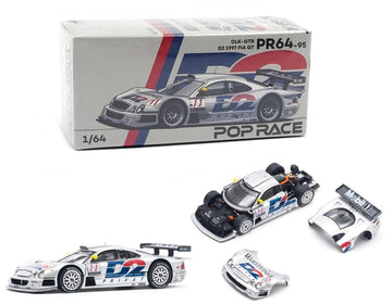 Generic Diecast Model Car 1:64 Mercedes-Benz CLK AMG GTR 1997 Limited Edition Metal 2.75 inches
