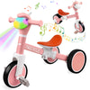Tricycle for Toddlers 1-3 Year Olds, Toddler Balance Bike for Boys Girls 2-4, Toddler Tricycle with Light & Music Front, Kids Bi