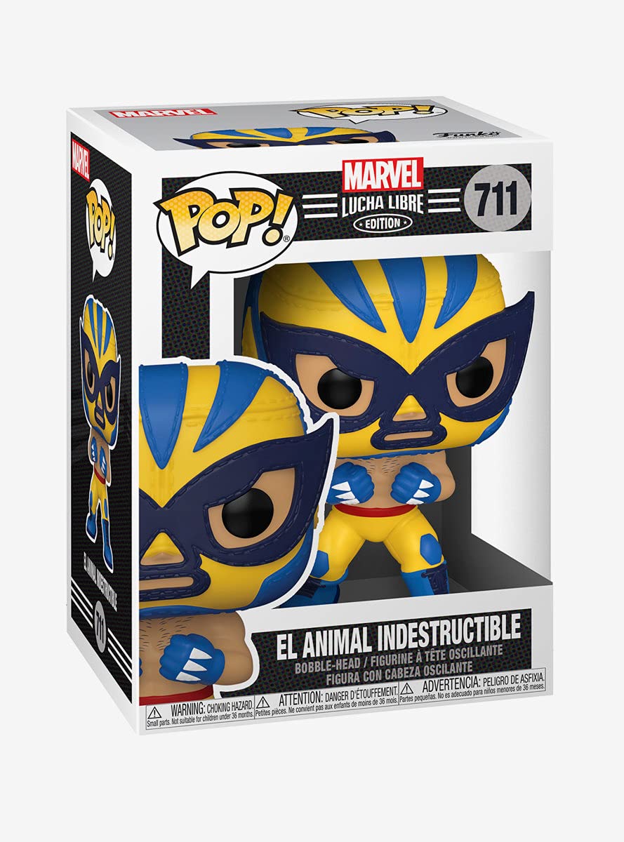 Funko Pop Marvel: Luchadores - Wolverine,Multicolor,Us One-Size