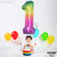 Giant Number One Balloon For First Birthday - 40 Inch Number 1 Balloons | Rainbow 1 Balloon For First Birthday Balloons | 1St Birthday Girl Decoration, 1St Birthday Balloons | 1St Birthday Decorations