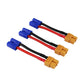 OliYin 3pcs Male EC3 to Female XT60 XT-60 Connector Adapter Converter Cable 14awg 1.96in for RC Lipo Battery(Pack of 3)