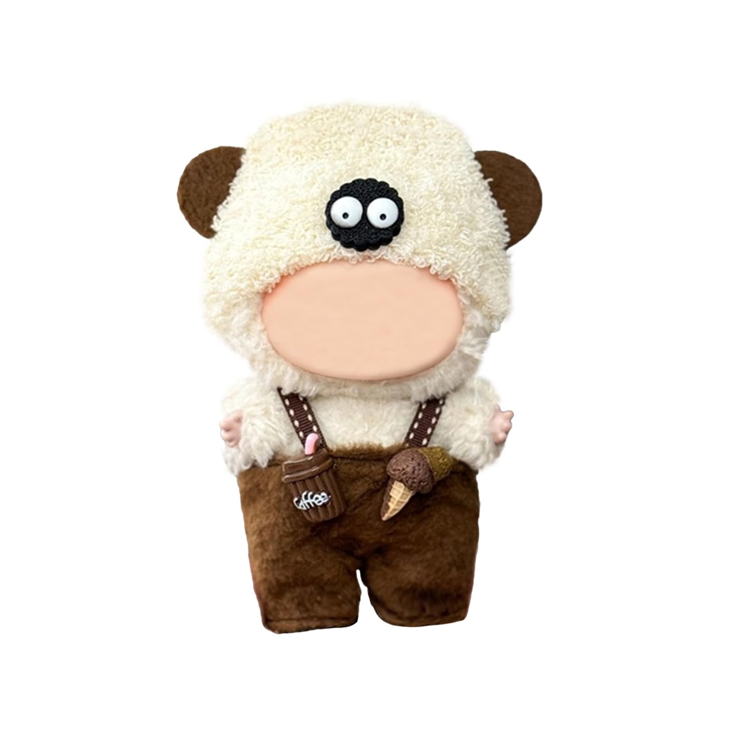 Clothes for Doll(NO Doll Included) 15/17cm Doll Clothes Set for Doll Outfit Accessories for Doll Coffee Sheep