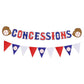 Baseball Party Supplies Concessions Banner - Sports/Baseball Themed First Birthday Party Decorations Favors (Style 1)