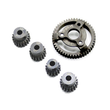 Mesimsple Steel Slash 2WD Spur Gear 50T 32P & Pinion Gear 16T 18T 19T 20T for 1/10 2wd Rustler Stampede Transmission Gears Upgra