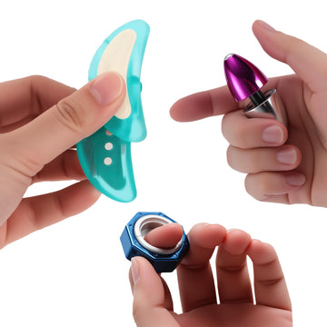 Fidget Toys Adults Set 3Pack, Magnetic Fidget Slider & Ratchet Ring & Spinner, Stress Relief Toys For Adults Adhd Anxiety, Senso