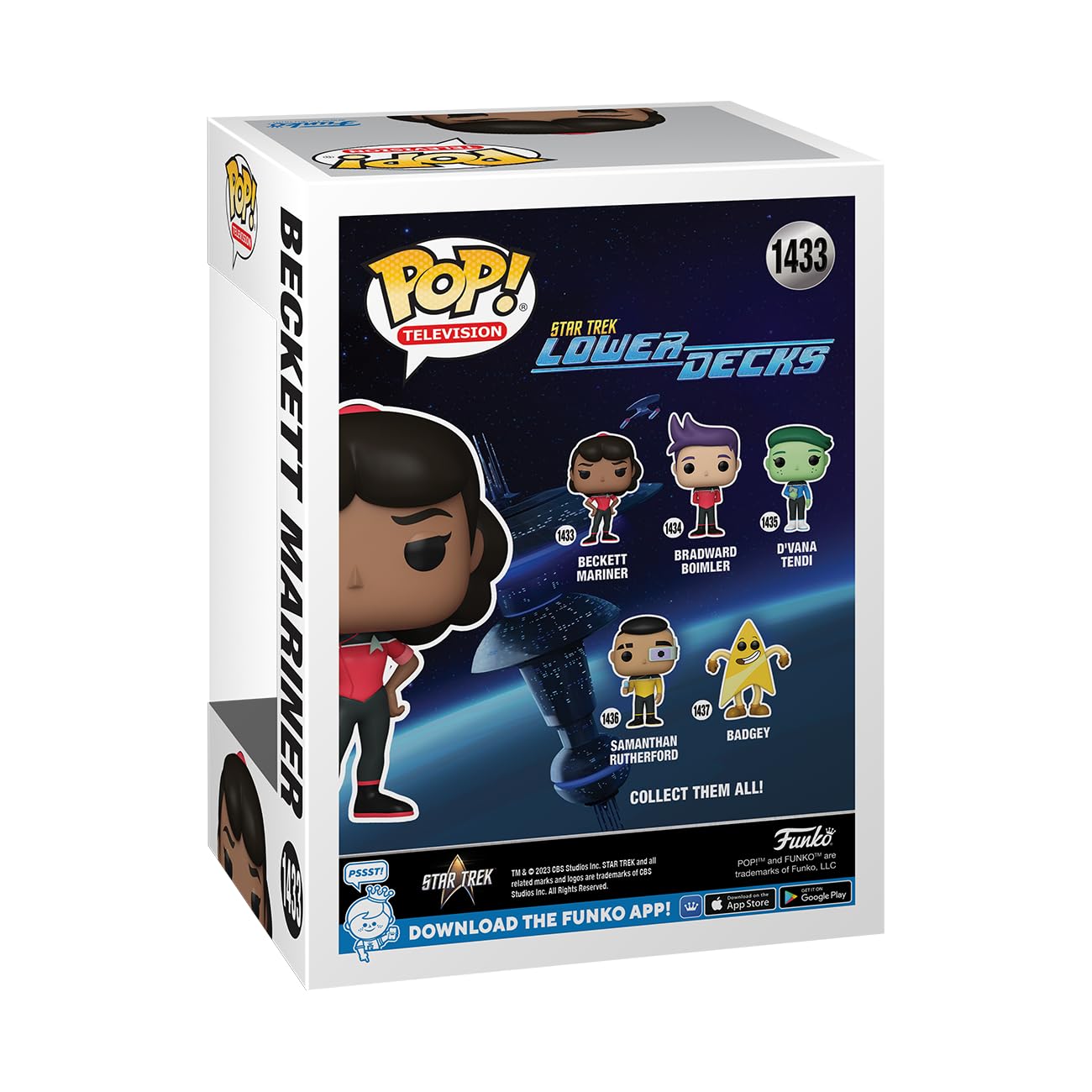 Funko POP! Star Trek LD Beckett Mariner Vinyl Figure - Green - Model 75842 - Collectible for Kids & Adults, Great Gift Idea