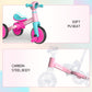 Bautia Kids Tricycle with Push Handle for Toddlers 1-4 Years Old Boys Girls Gift, 5 in 1 Baby Balance Bike for Toddlers 1-3 with