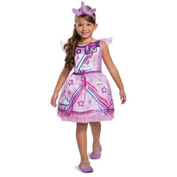 Disguise Twilight Sparkle Costume, My Little Pony Outfit For Girls, Children'S Character Dress, Classic Kids Size Extra Small (3T-4T) Purple (104729M)