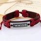 Taichell 4Pcs WWJD Bracelets for Men