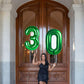 Number 3 Balloon Dark Green 40 Inch, 3Rd 3 Years Old Birthday Decorations For Girl Boy, Three Rex Birthday Party Supplier,Gradua