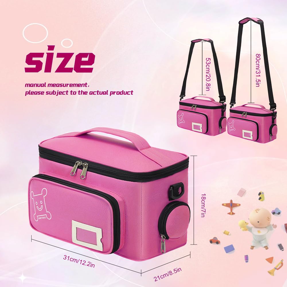 Onetoall Portable Carrying Case Compatible With Tonies Audio Player Starter Set, Tonies Figures Characters, Headphones And Charg