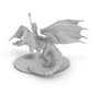 Necromancer Mounted on Undead Dragon Tabletop DND Gaming Miniature